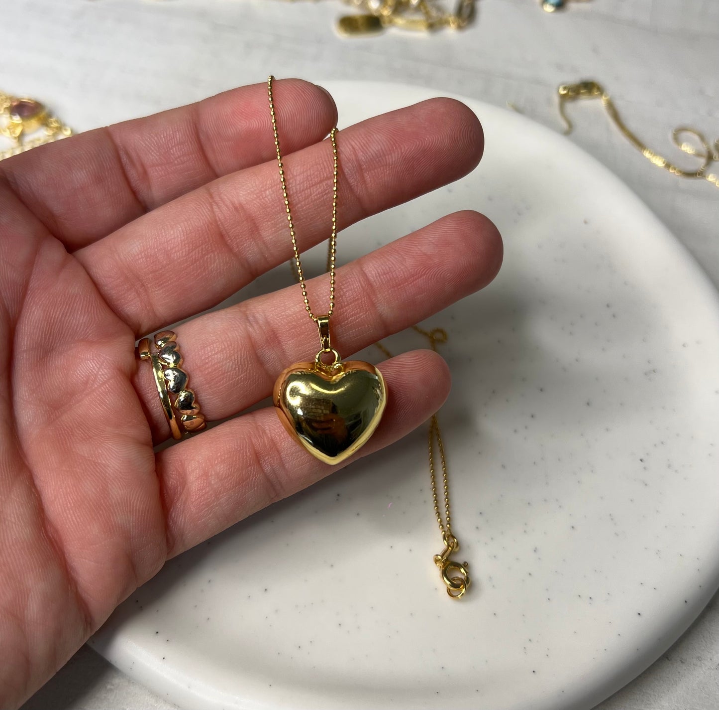 Gold Heart Small