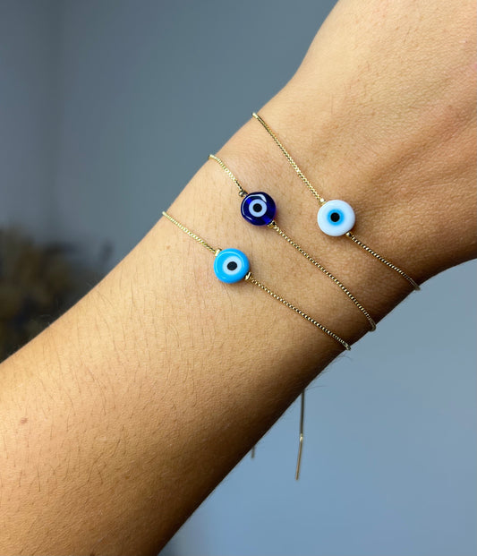 Pulsera de cadena de ojo turco