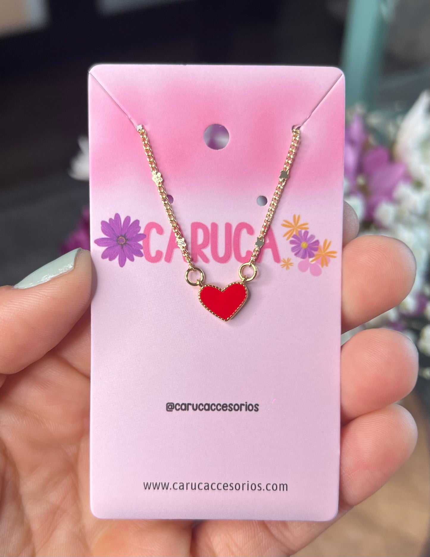 Collar de corazón pequeño