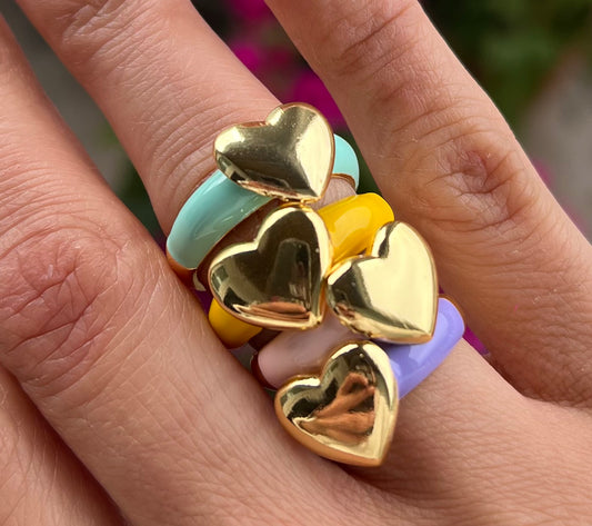 Color Heart Ring